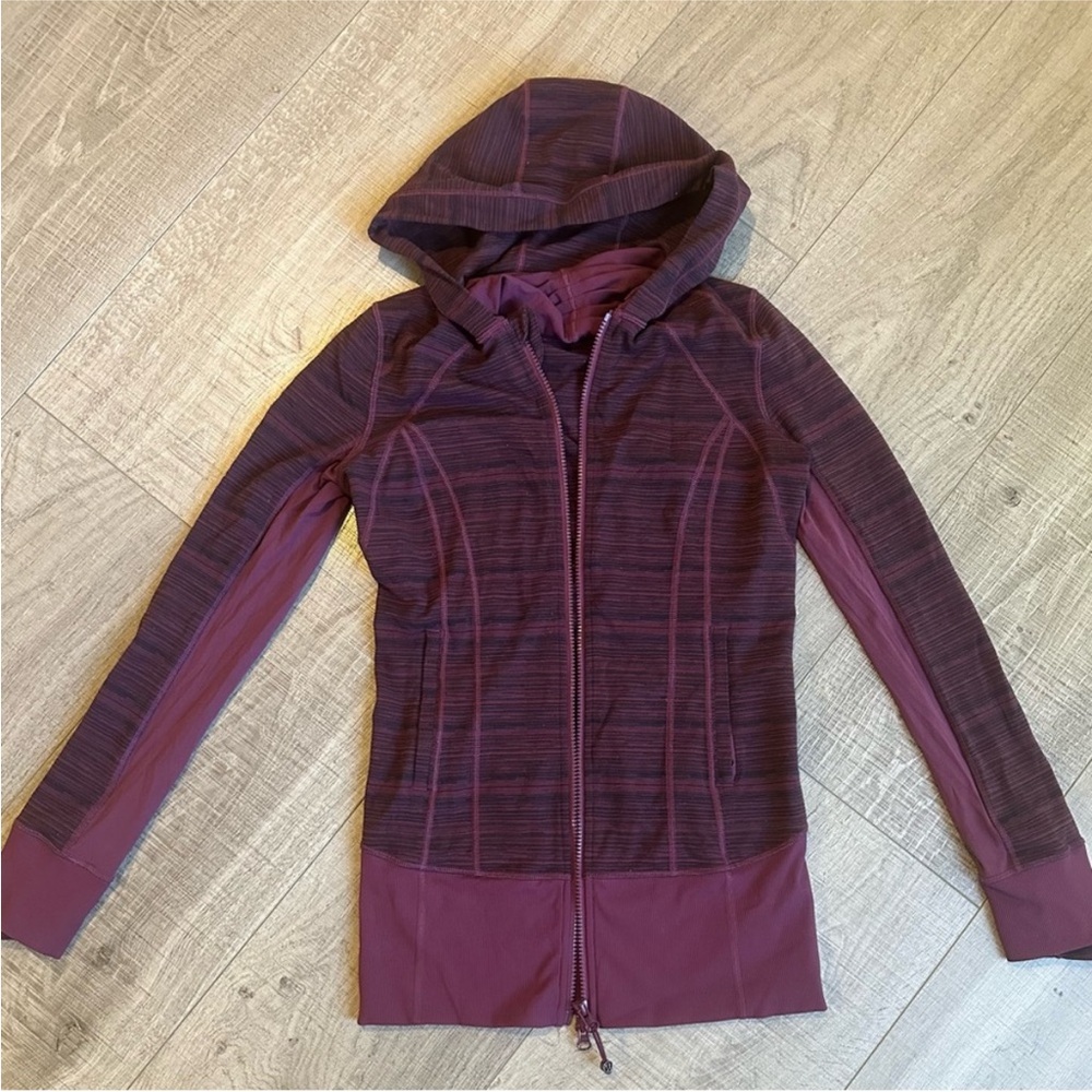 lululemon athletica Burgundy Hooded Jacket